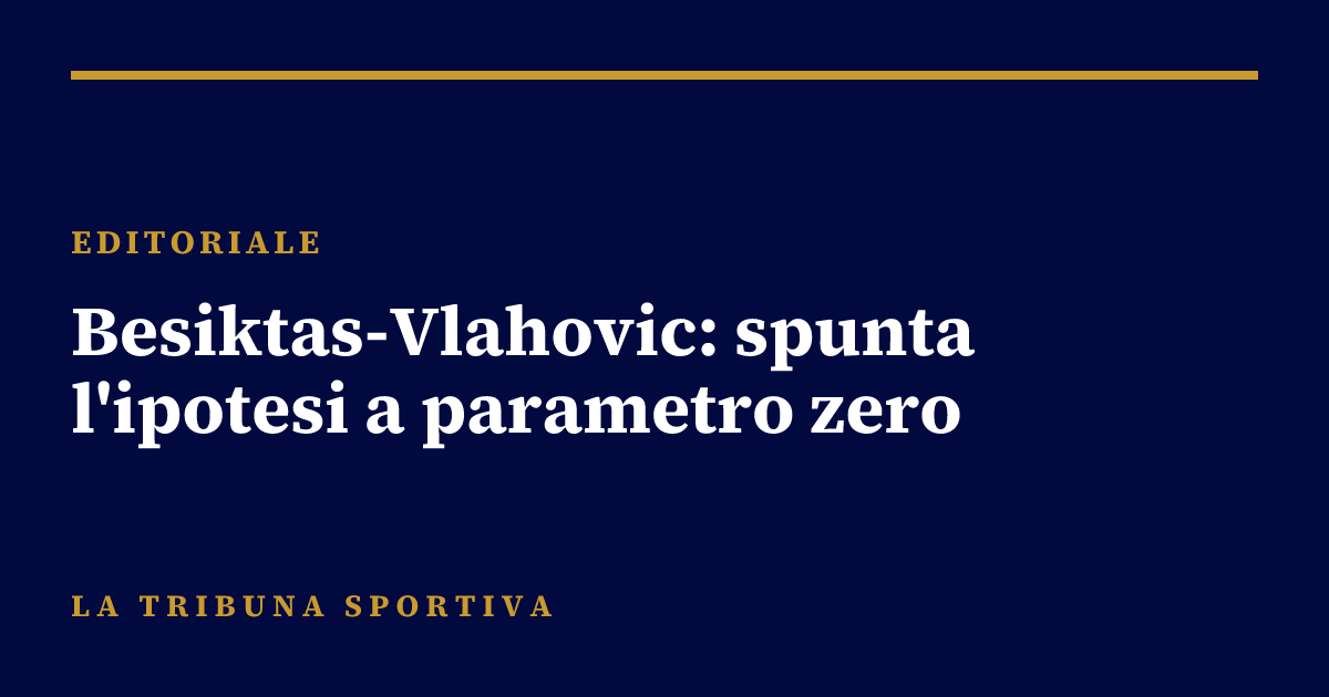 Besiktas-Vlahovic: spunta l'ipotesi a parametro zero