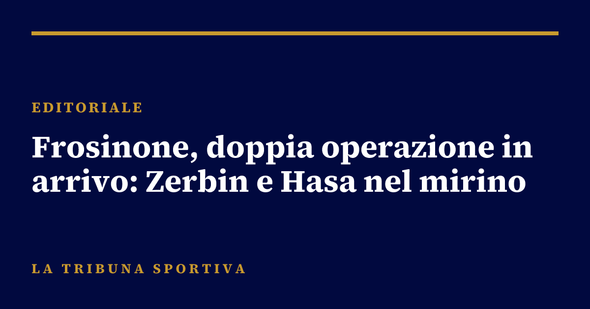 Frosinone, doppia operazione in arrivo: Zerbin e Hasa nel mirino